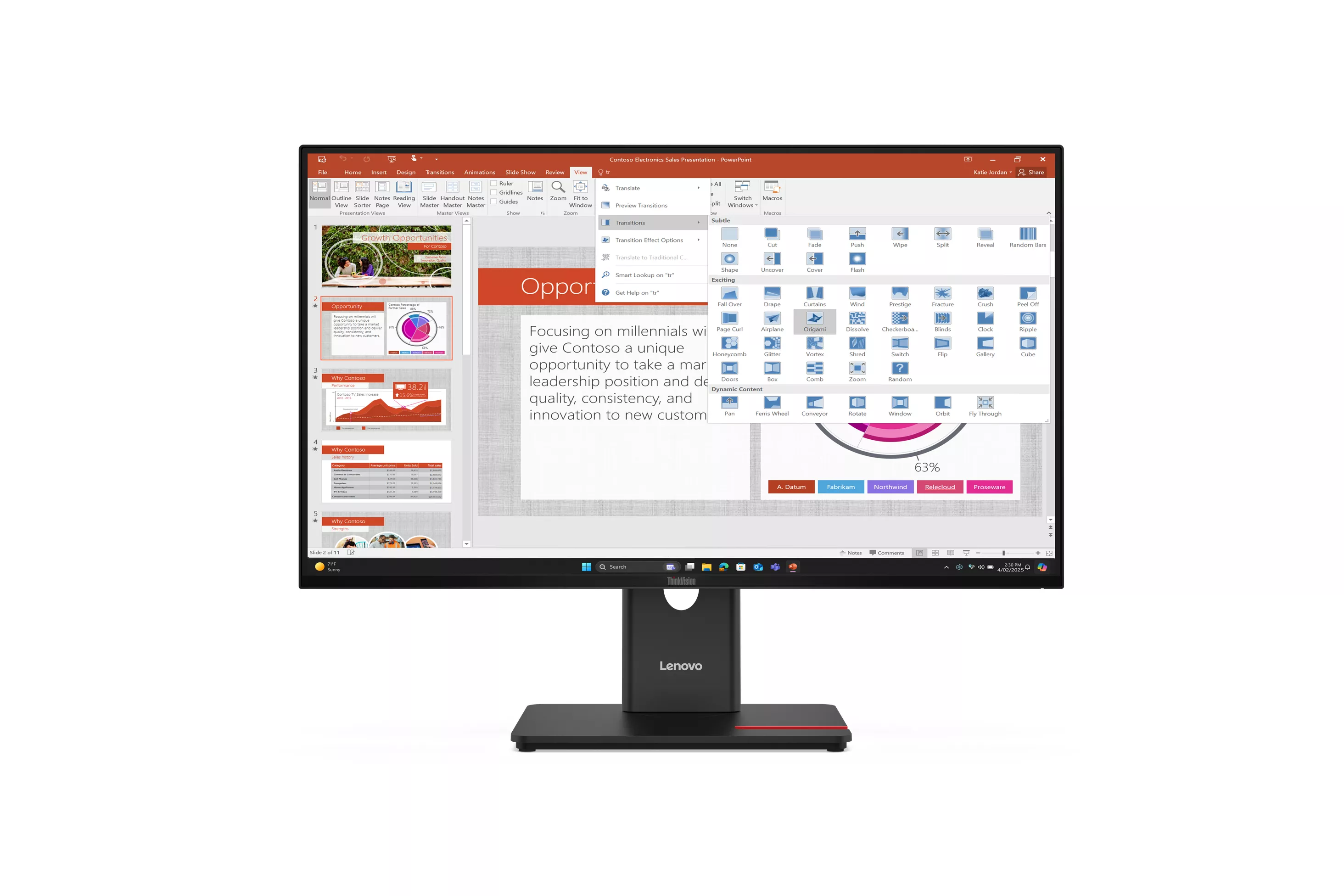 Monitor Lenovo ThinkVision T27-40 27