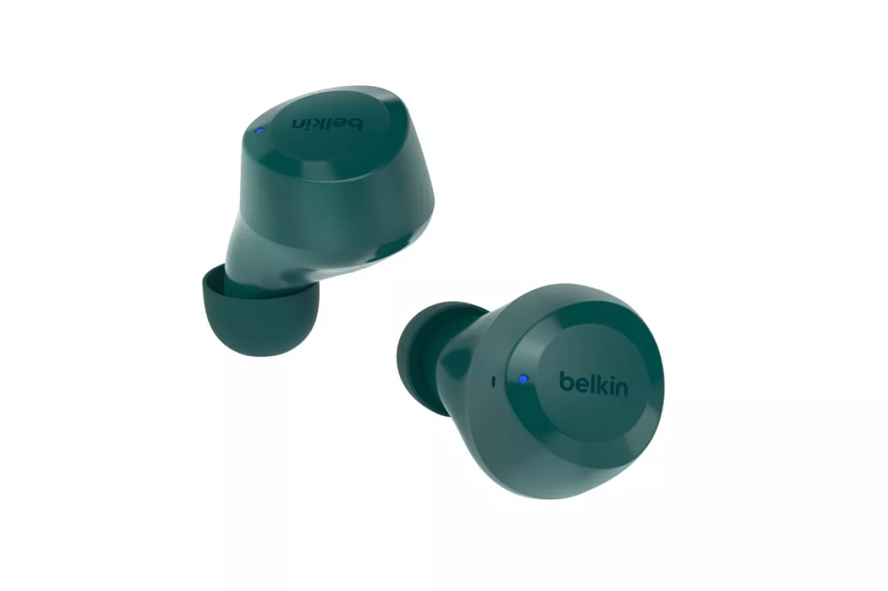 Auricular Belkin SoundForm Bolt Bluetooth 5.2 Verde Azulado IPX4 Intraurales 28h