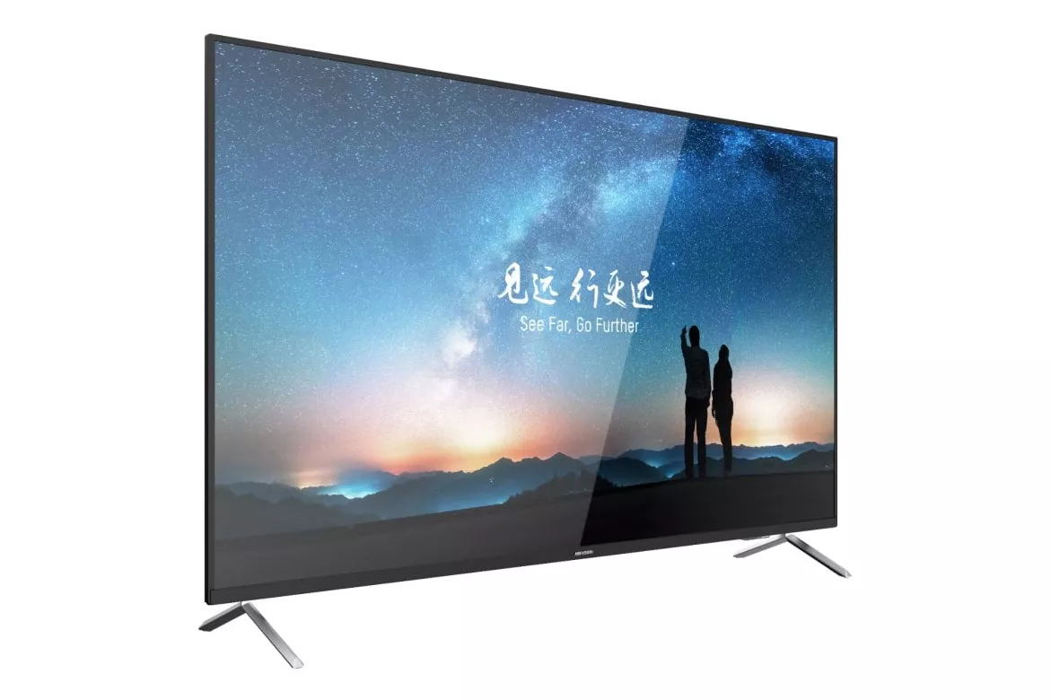 Hikvision 55″ 4K 60Hz LED Bisel Estrecho 24/7 para CCTV HDMI USB RJ45 VGA