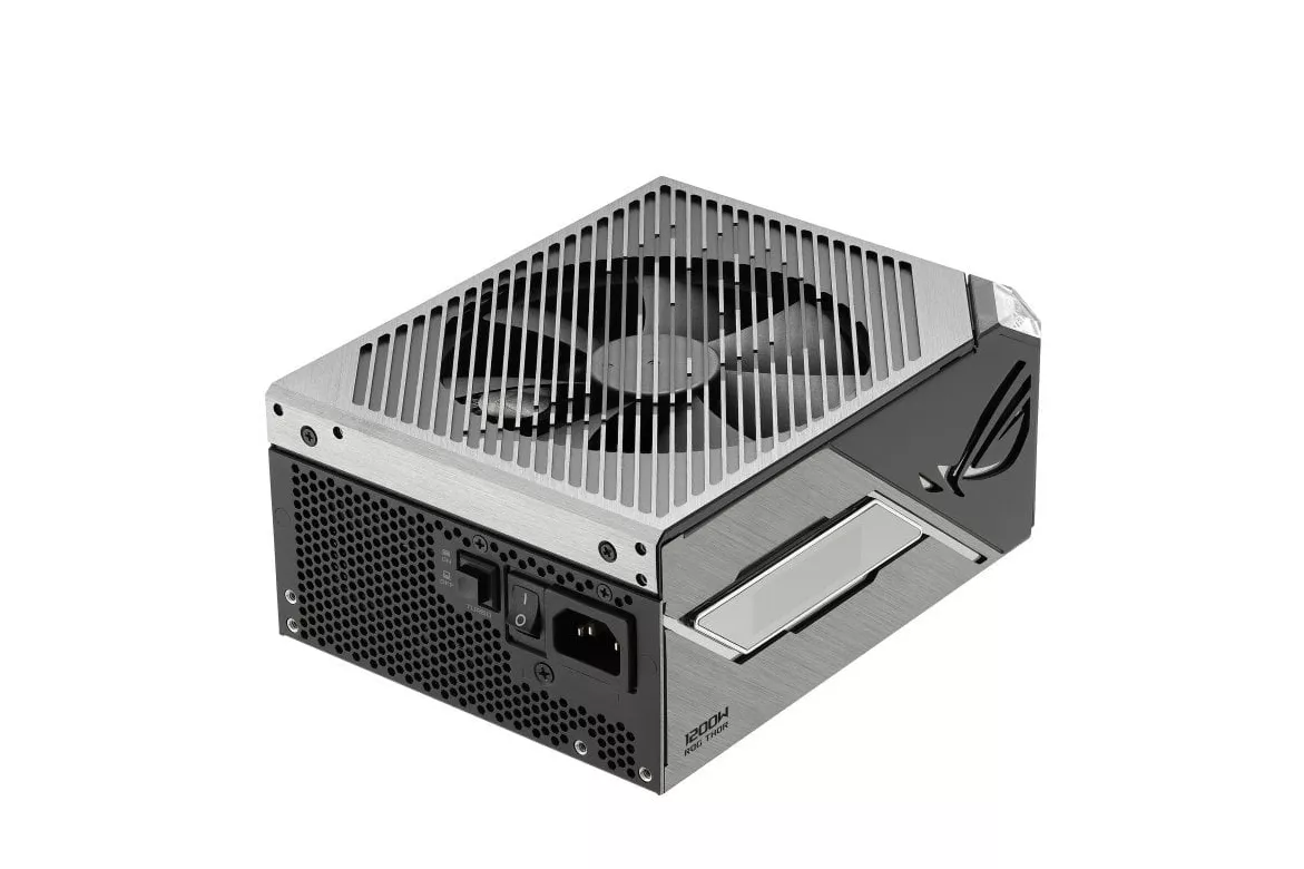 Fuente de Alimentación Asus 1200W Certificación 80 PLUS Platinum ROG THOR-1200P3-GAMING ATX Premium OLED Aura Sync