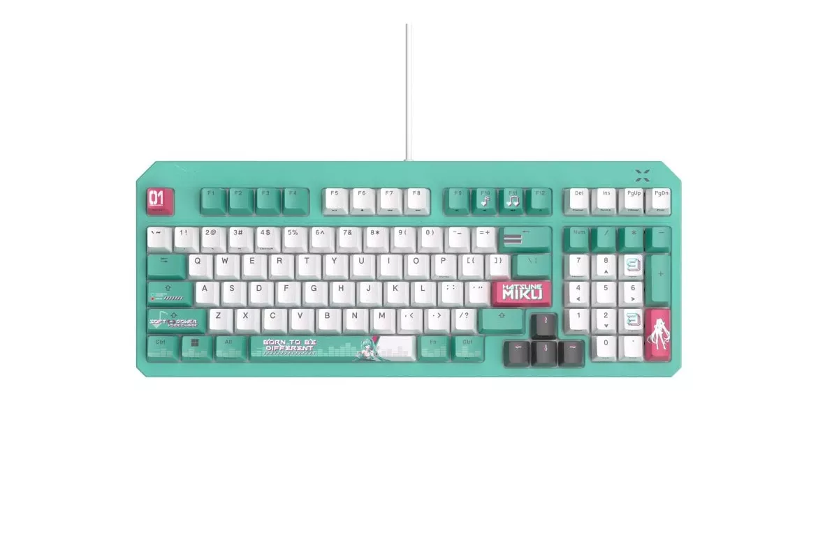ASUS TUF GAMING K3 GEN II Hatsune Miku Teclado Gaming Switch Opto-Mecánico