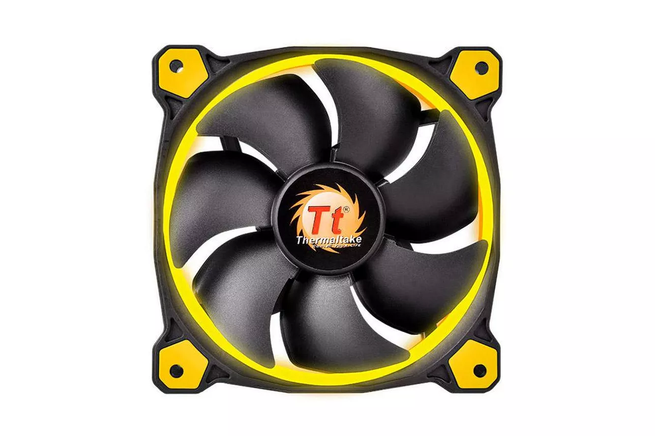 Thermaltake Riing LED Amarillo - Ventilador 14 cm