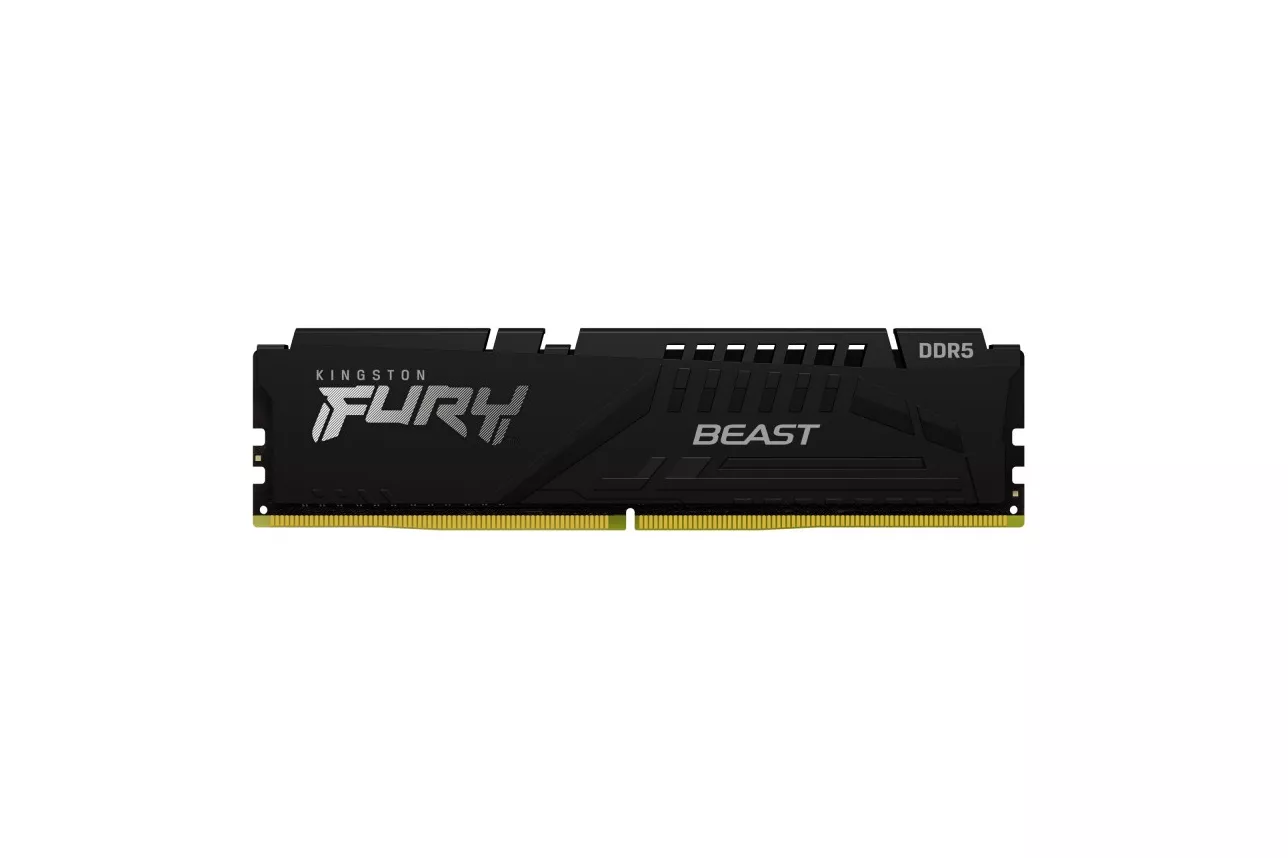 Módulo Kingston FURY Beast DDR5 32GB 6000MT/s CL36 Unbuffered DIMM Disipador Blanco/Negro