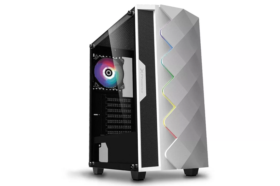 Phoenix Diamond ARGB Cristal Templado USB 3.0 Blanca