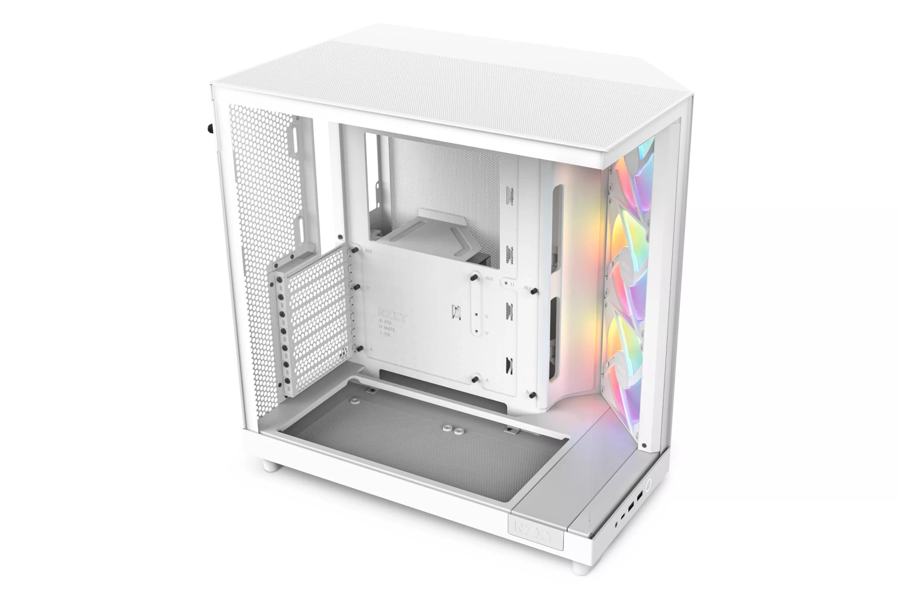 Caja ATX Aerocool B509A Flow ARGB Vidrio Templado Blanco