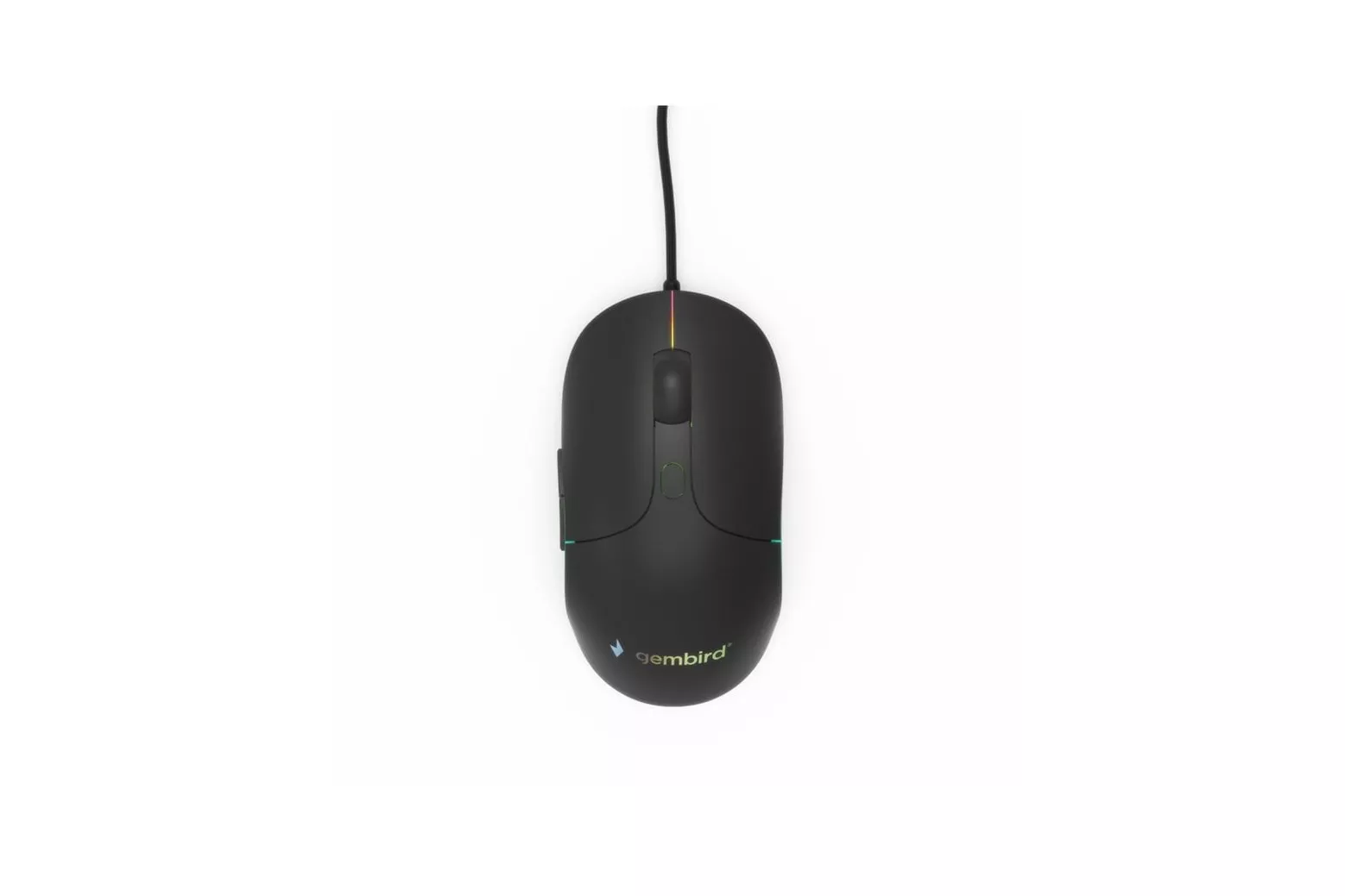 Ratón Gembird con cable 2400 DPI ergonómico 6 botones retroiluminado ambidiestro