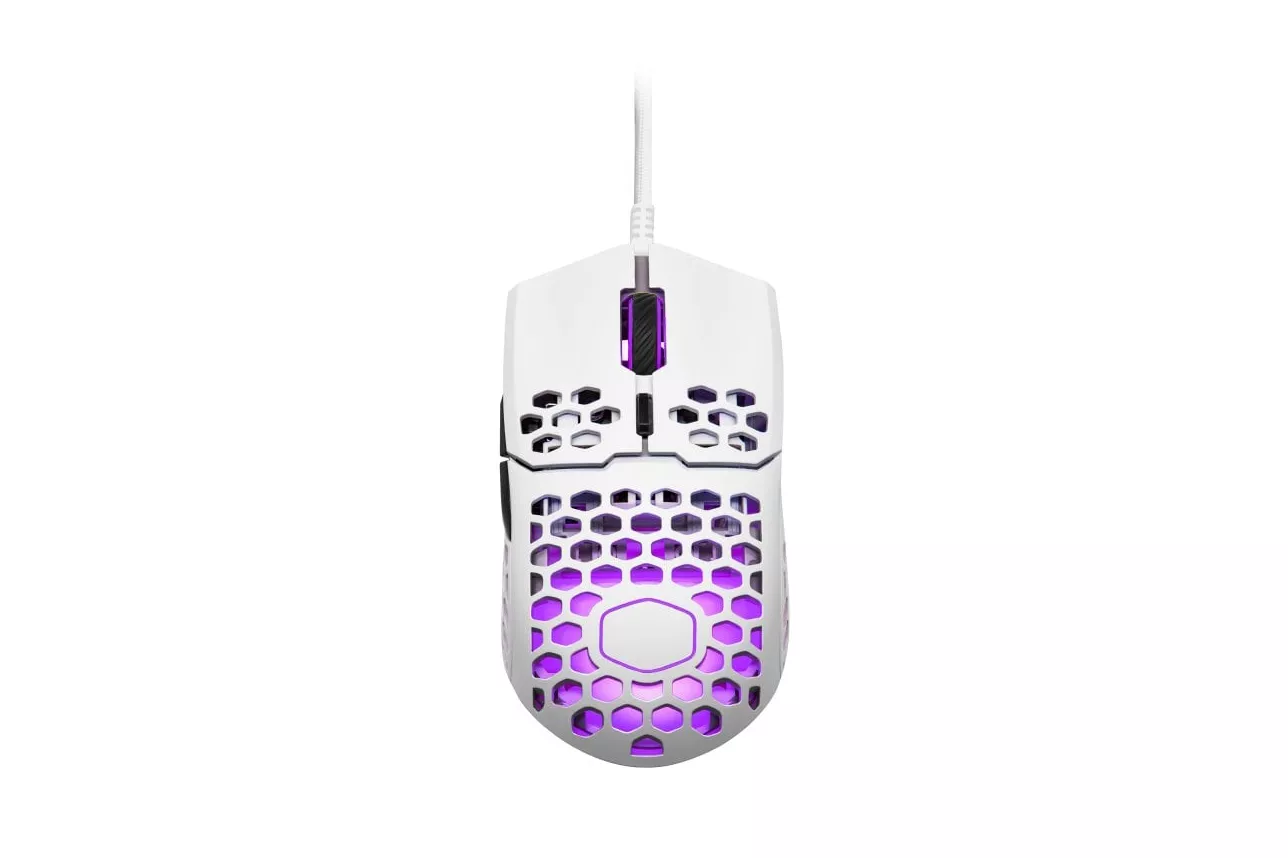 Cooler Master MM711 RGB-LED Ratón Gaming 16000 DPI Blanco Opaco