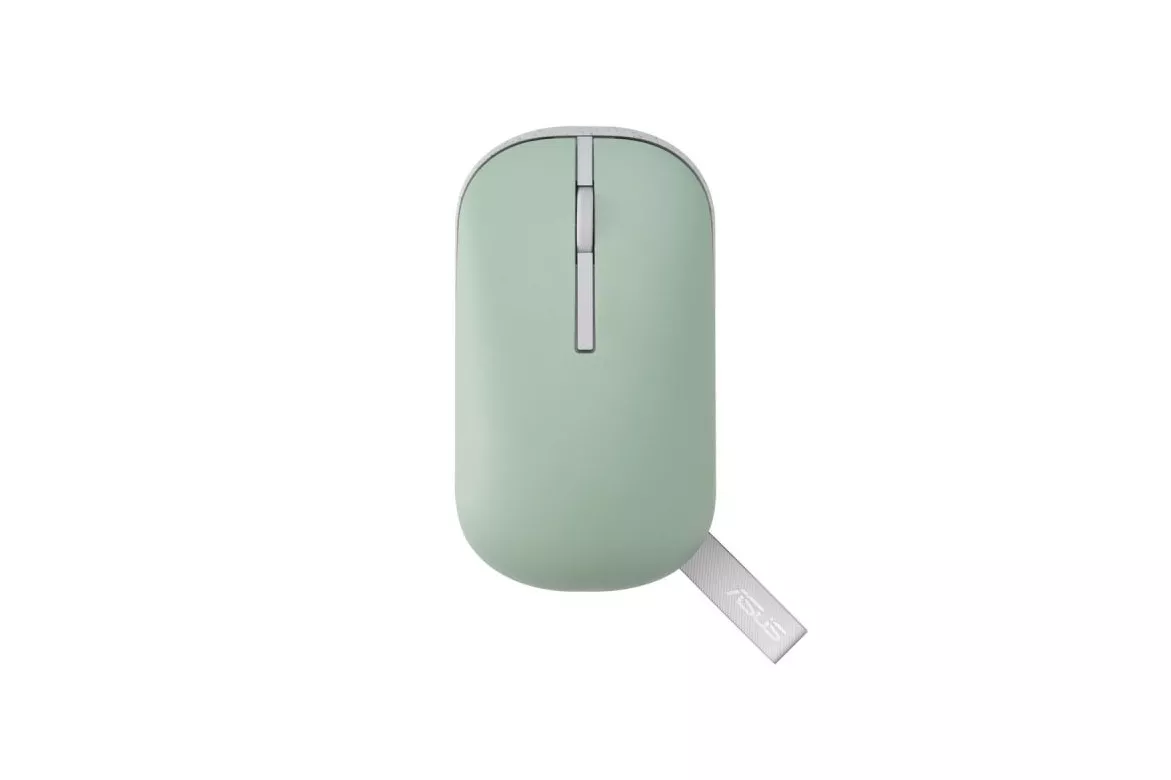 Ratón ASUS Marshmallow MD100 Ambidiestro Óptico 1600 DPI RF Wireless Bluetooth Verde