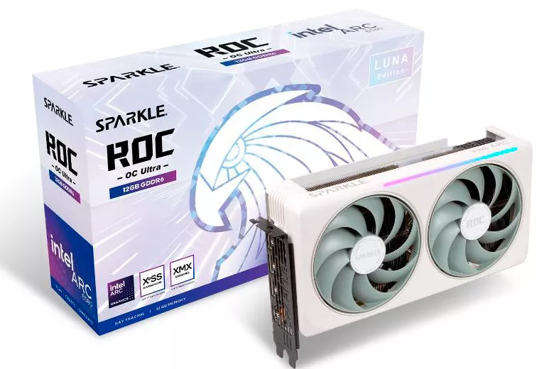 SPARKLE Intel Arc B580 ROC Luna OC Ultra 12GB GDDR6 - Tarjeta gráfica