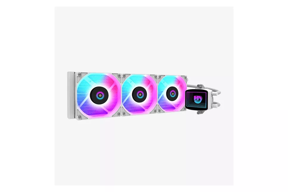 Refrigeración líquida Hiditec LQ360 Blanco ARGB 360mm 3 Ventiladores PWM FDB 340W