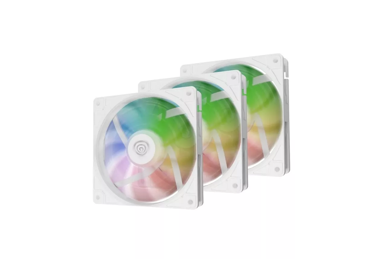 Refrigeración Aire Genesis Oxal 120mm Blanco ARGB Cojinete de Casquillo