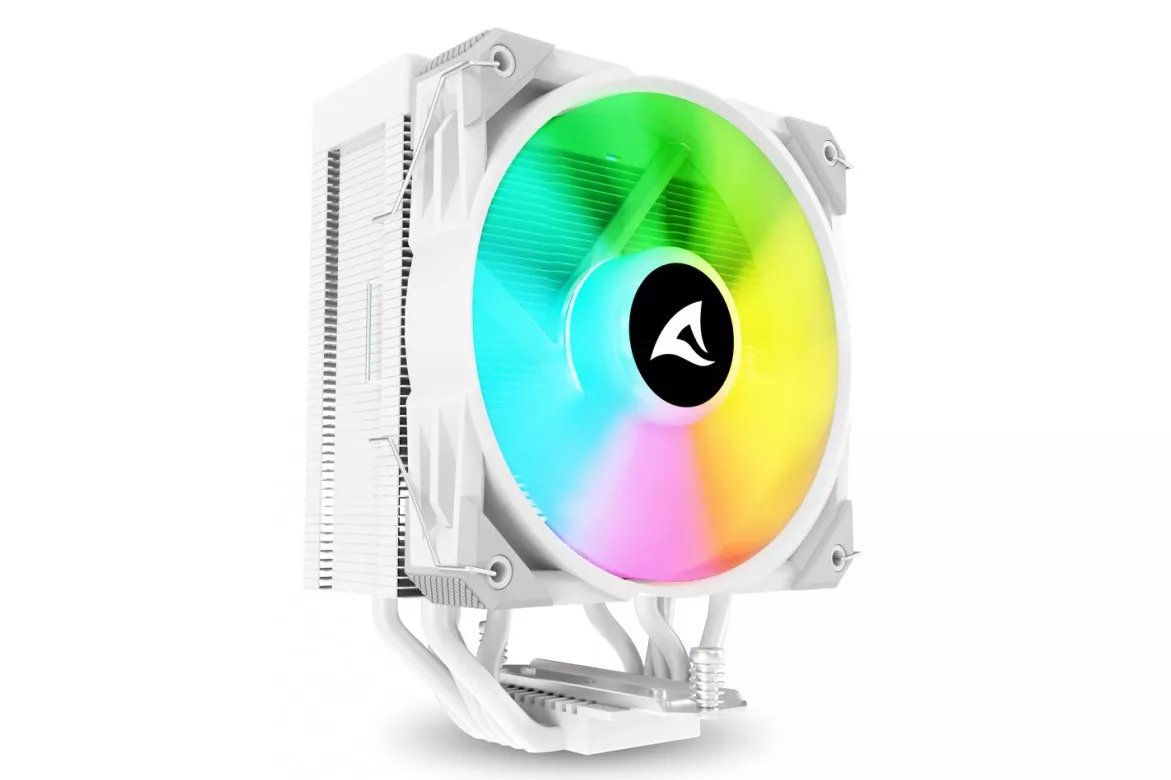 Refrigeración Aire Sharkoon Socket LGA1851 120mm A50 RGB 5 Heatpipes TDP 230W Efecto Espejo