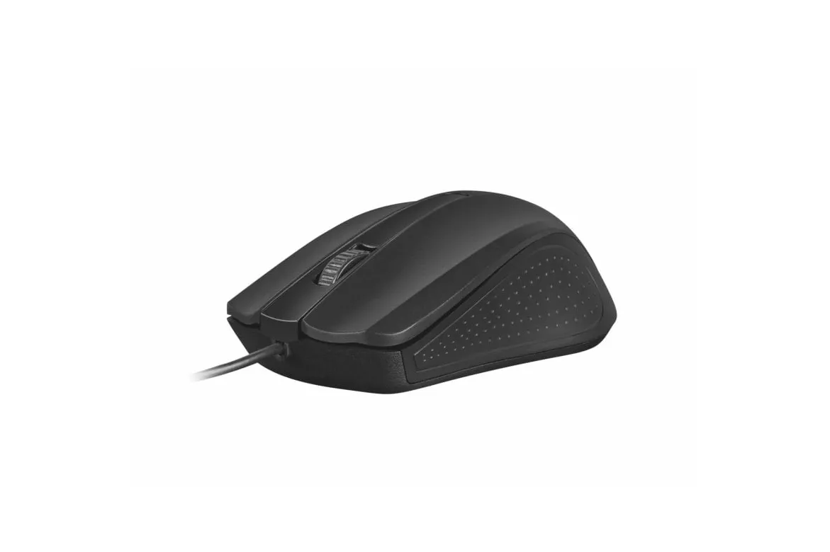 Ratón Natec con cable 1200 DPI ergonomía para diestros USB negro