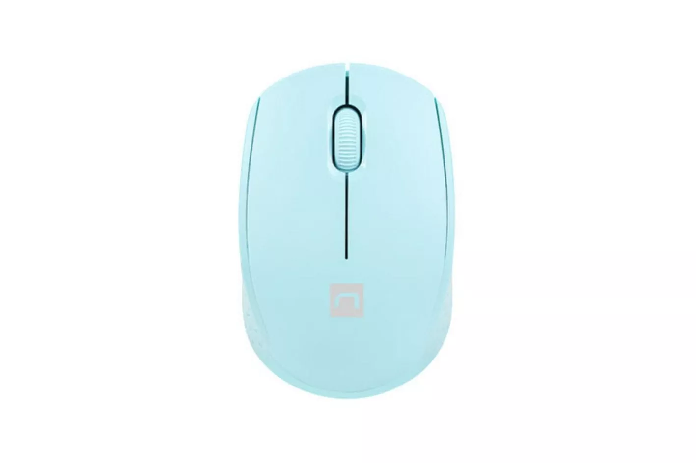 Ratón NATEC inalámbrico Bluetooth + USB 1600 DPI ambidiestro azul claro