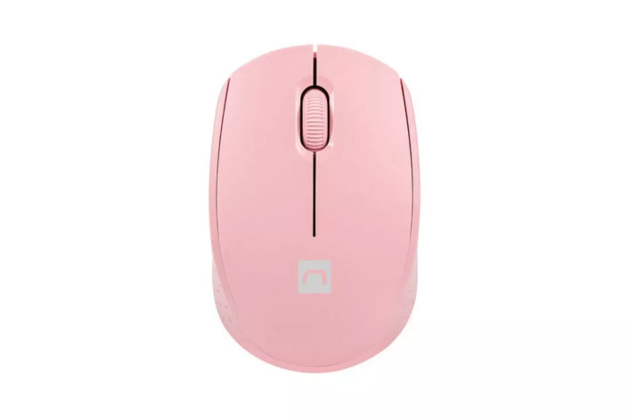 Ratón Natec inalámbrico Bluetooth USB Type-A 1600 DPI rosa ambidiestro