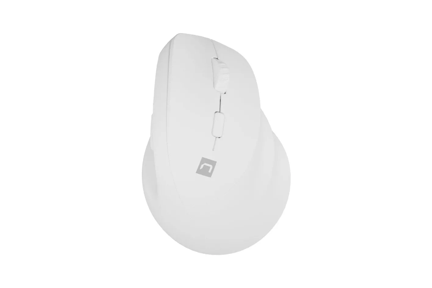 Ratón Natec inalámbrico vertical 2400 DPI RF Wireless + Bluetooth blanco