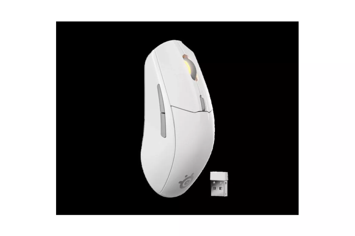 Ratón SteelSeries inalámbrico 18000 DPI RGB 6 botones 200h multiconexión blanco