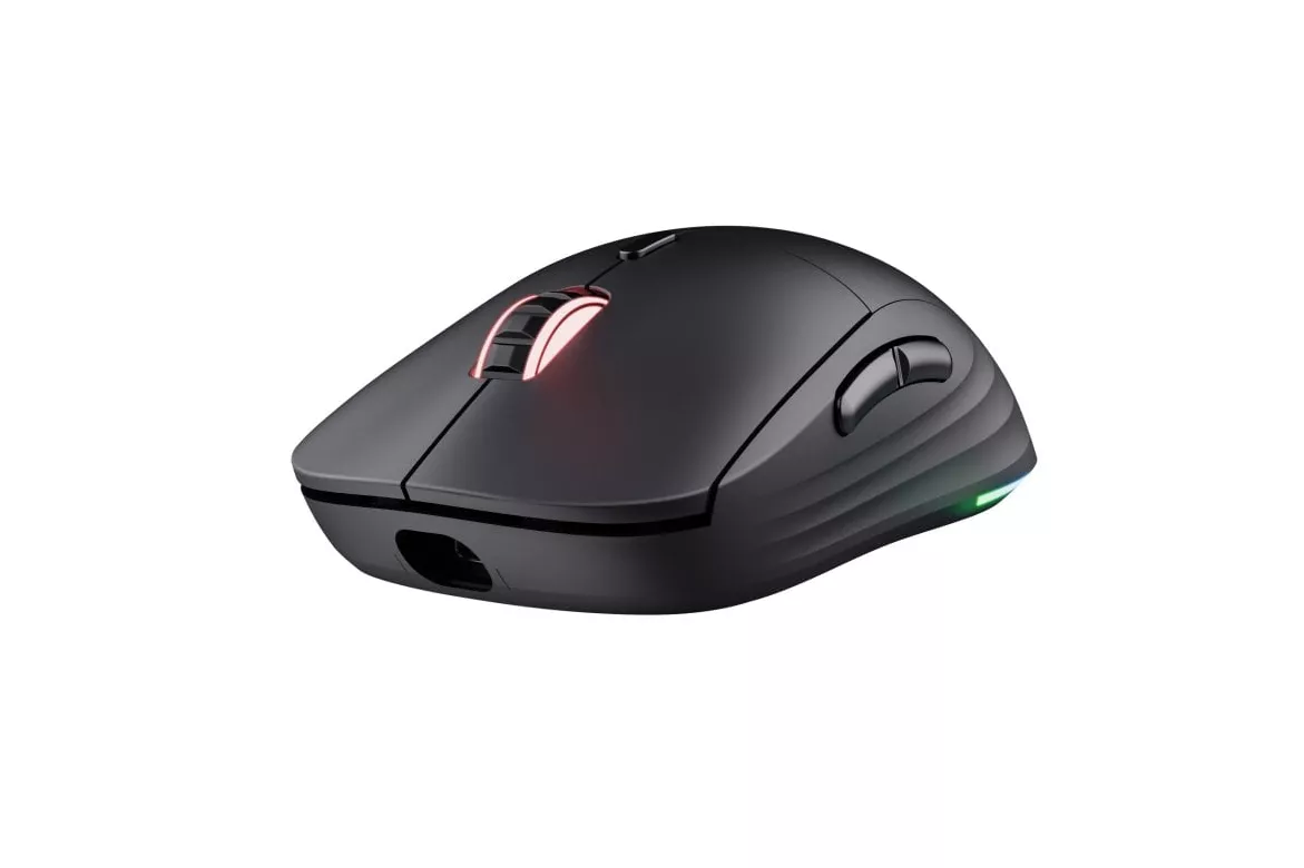 Ratón Trust inalámbrico 25600 DPI RGB 6 botones recargable teflón programable