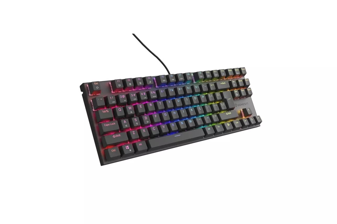 Teclado mecánico Genesis Thor 303 TKL Layout ES Hot Swap RGB Outemu Peach Silent