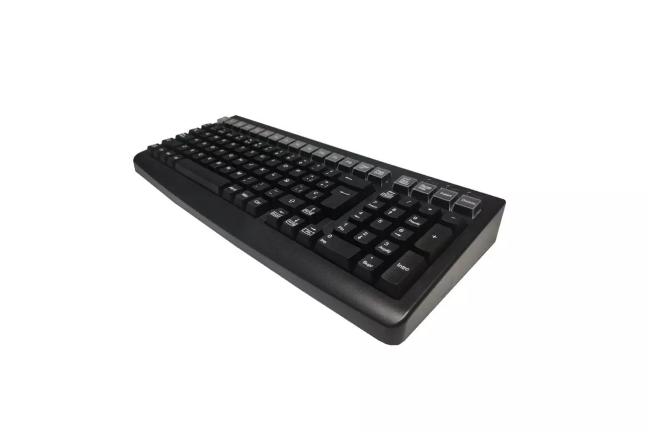 Teclado Mustek MKB-800 Español 101 teclas Membrana USB Compacto Negro