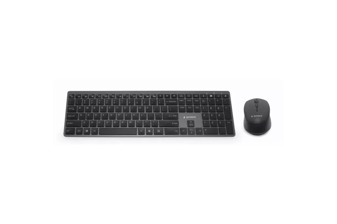 Teclado tijera Gembird KBS-ECLIPSE-M500-ES Layout ES inalámbrico retroiluminado ratón incluido