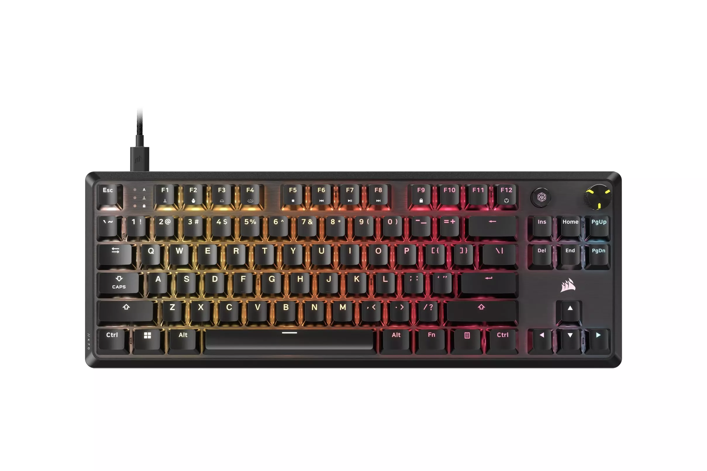 Teclado Mecânico Corsair K70 Core TKL RGB Switches MLX Red Preto (PT)