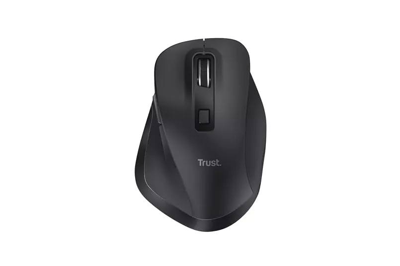 Ratón Trust inalámbrico 2400 DPI RF Wireless + Bluetooth 6 botones negro