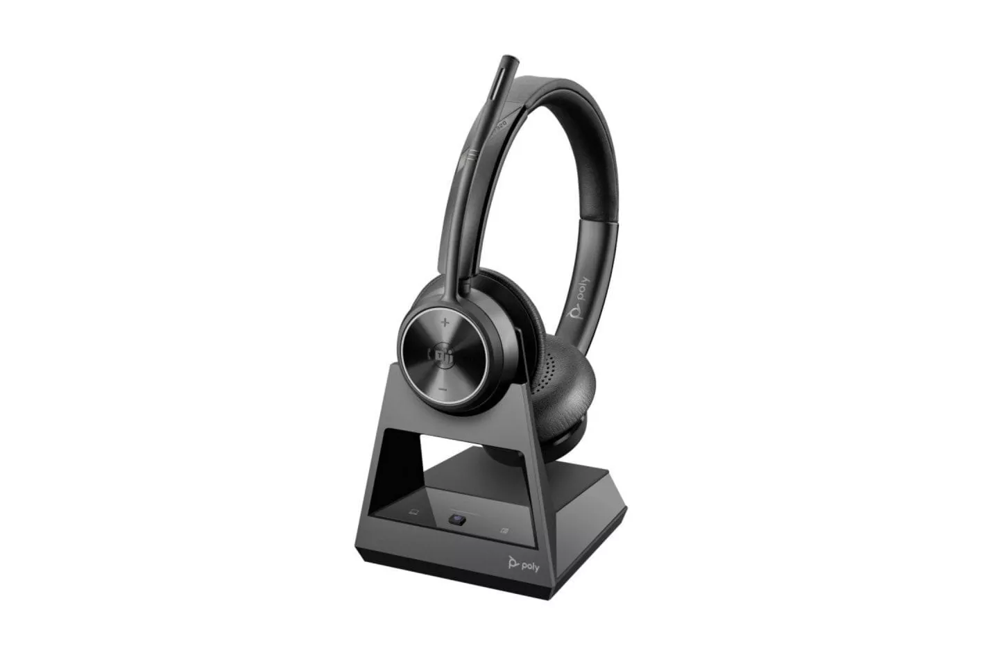 Auricular POLY Savi 7320 Office Inalámbrico DECT, Estéreo, Cancelación Ruido, 180m, 13h, Negro