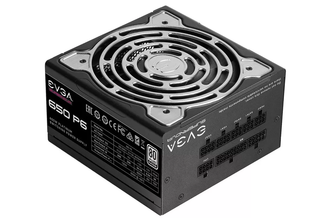 EVGA Supernova 650 P6 650W 80 Plus Platinum Full Modular