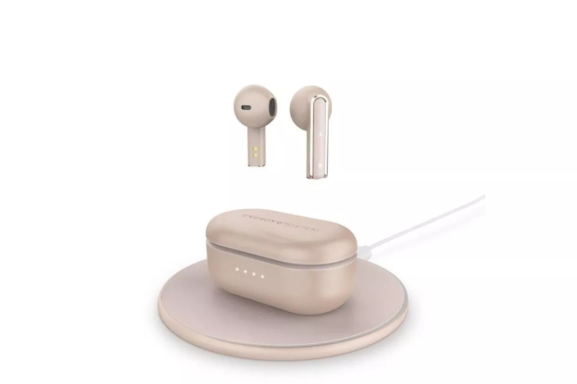 Auricular True Wireless Energy Sistem Style 4 Ultra Qi, sensor de proximidad, 25h, oro rosa