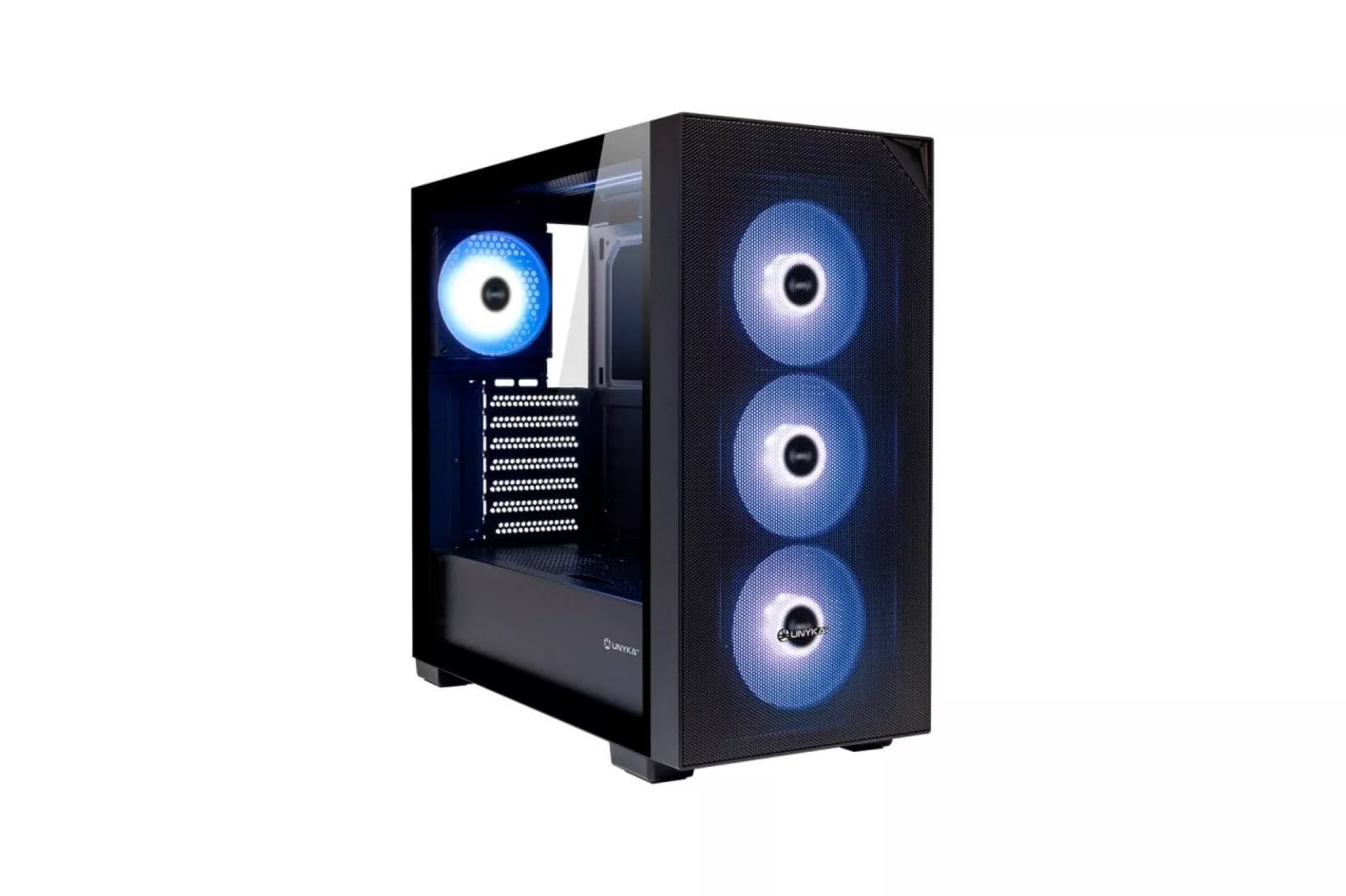 Caja ATX UNYKAch Revelat Mesh Black 4x ARGB, Cristal Templado, E-ATX, USB-C