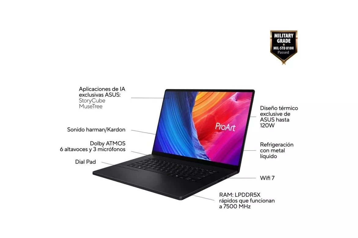 ASUS ProArt P16 H7606WM-SC055W OLED AMD Ryzen AI 9 HX 370/32GB DDR5/1TB SSD/RTX 5060/16