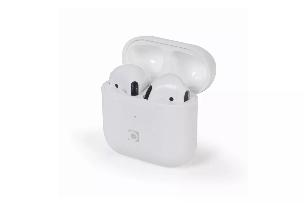 Auriculares Gembird inalámbricos Bluetooth TWS, indicador LED, micrófono, blanco