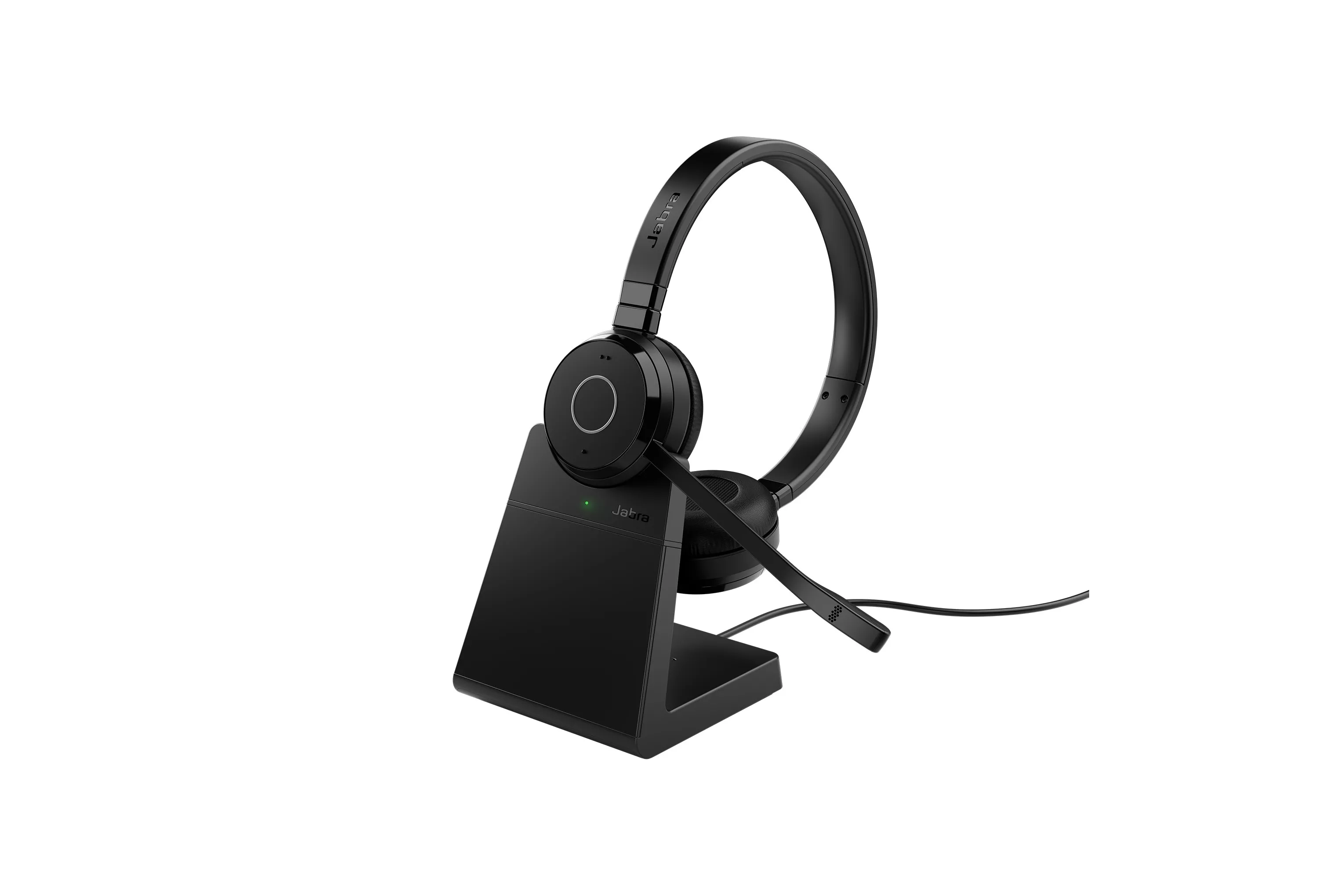 Auriculares Jabra inalámbricos Bluetooth y USB con micrófono, cancelación pasiva, negro