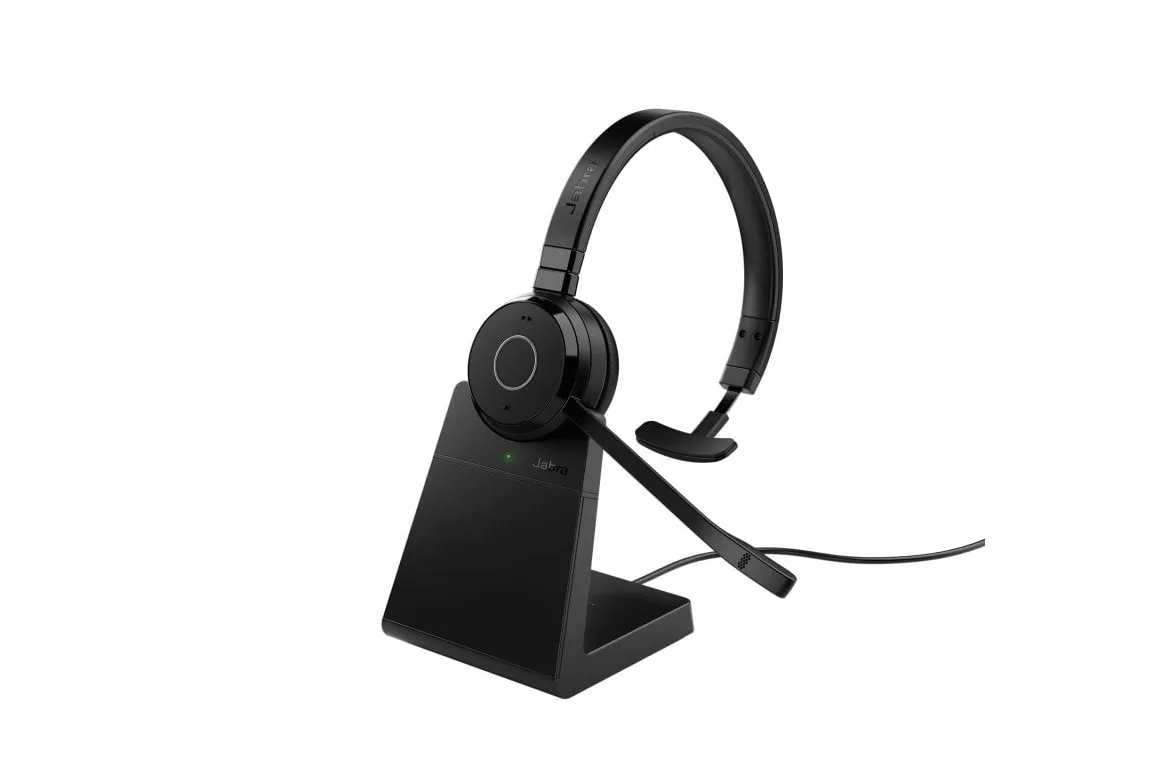 Auriculares Jabra inalámbricos Bluetooth y USB, micrófono, cancelación de ruido pasiva, negro