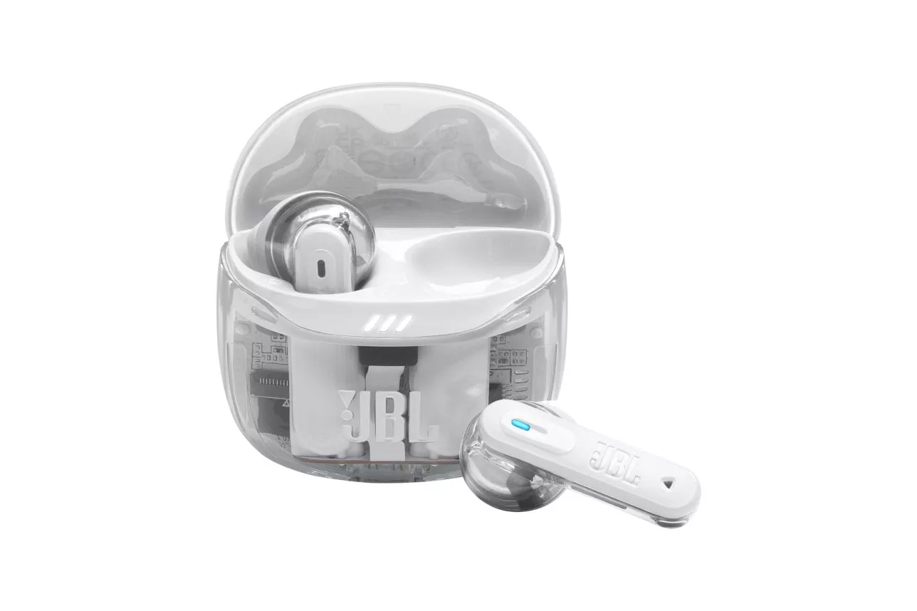 Auriculares JBL inalámbricos Bluetooth 5.3 con Cancelación de Ruido Blanco Ghost Edition