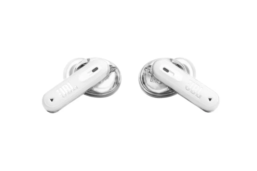 Auriculares JBL inalámbricos Bluetooth 5.3 con Cancelación de Ruido True Wireless Blanco Transparente