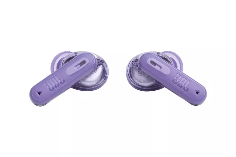 Auriculares JBL inalámbricos Bluetooth 5.3 con cancelación de ruido y Pure Bass púrpura