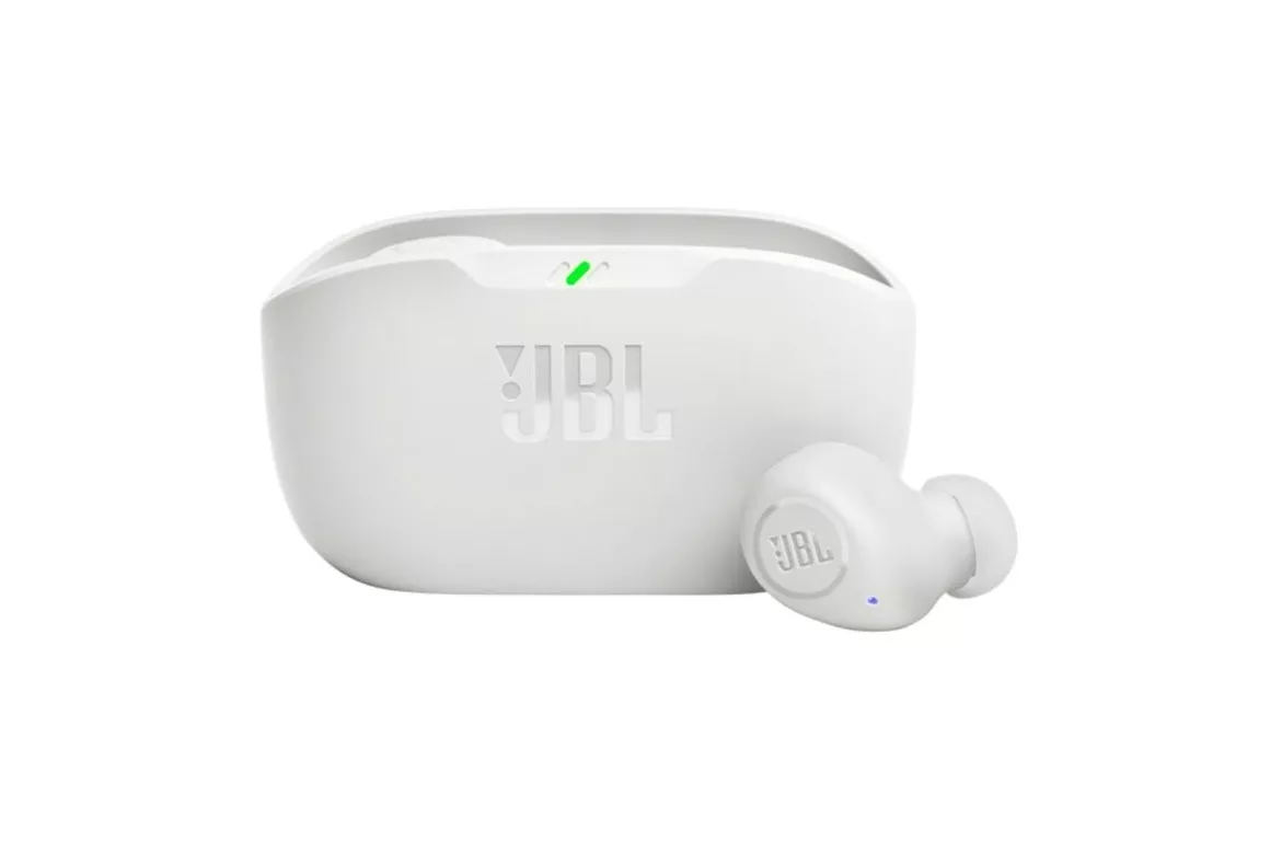 Auriculares JBL inalámbricos bluetooth TWS Blanco, ligeros, micrófono y modo deporte