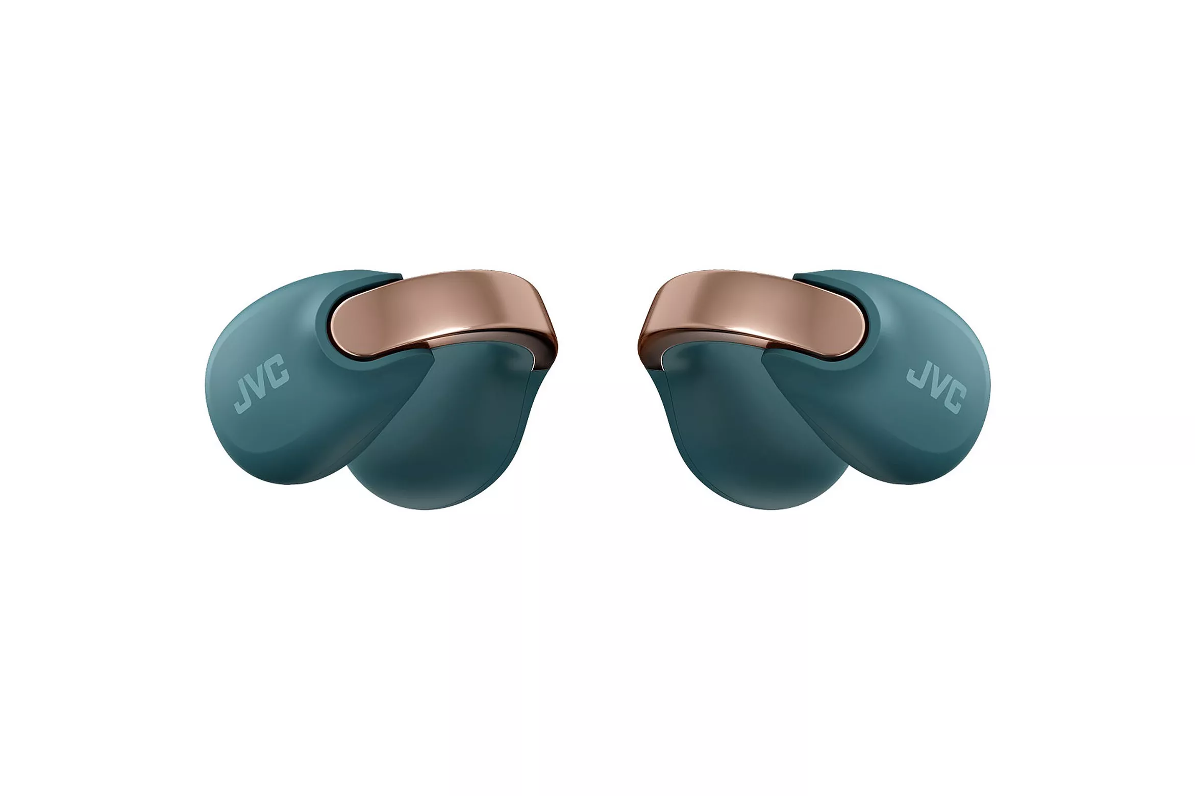 Auriculares JVC inalámbricos bluetooth 5.3 abiertos con micrófono y control de volumen azul