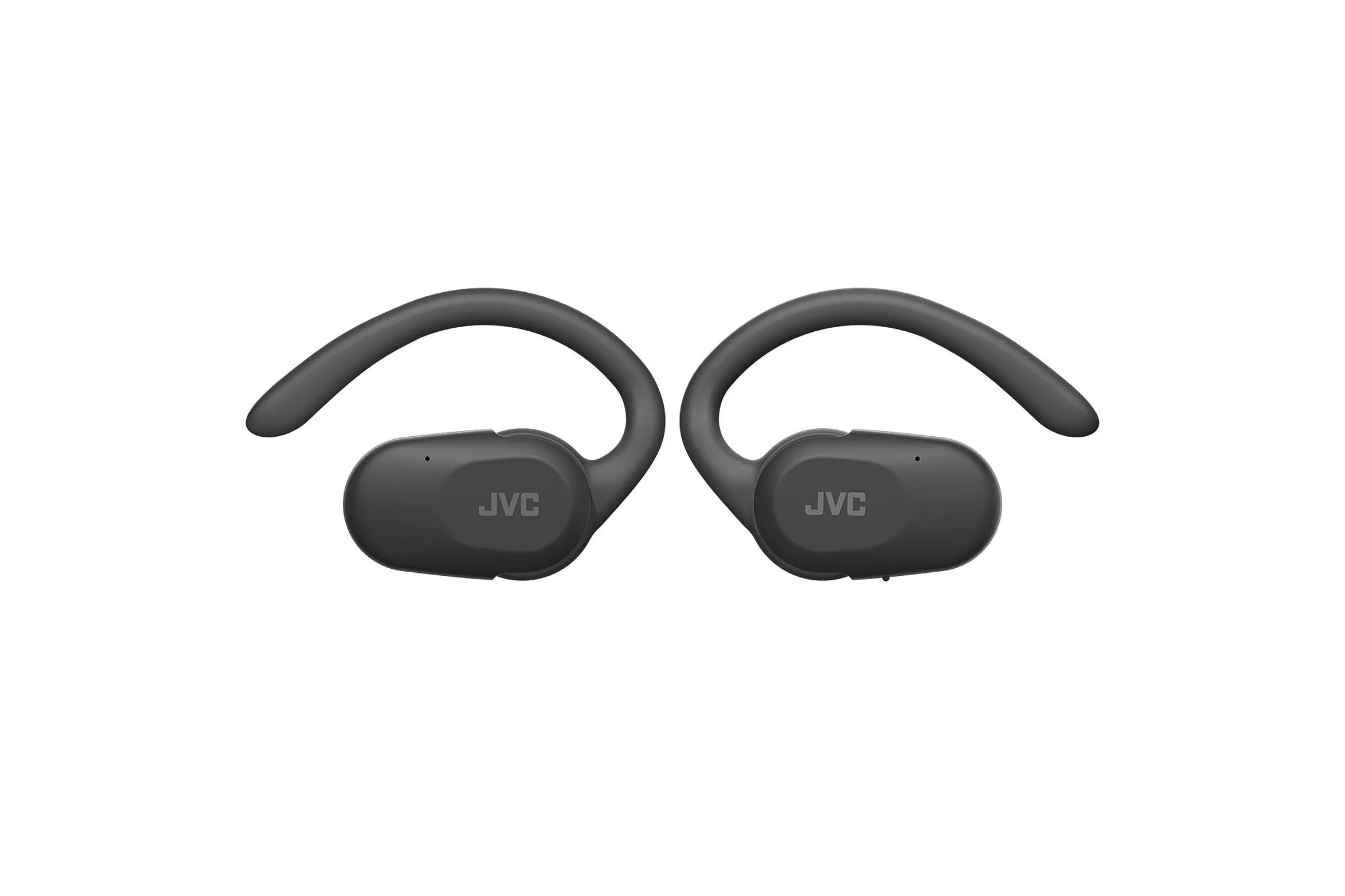 Auriculares JVC inalámbricos Bluetooth 5.4 True Wireless negros, diseño abierto, 7.5h autonomía