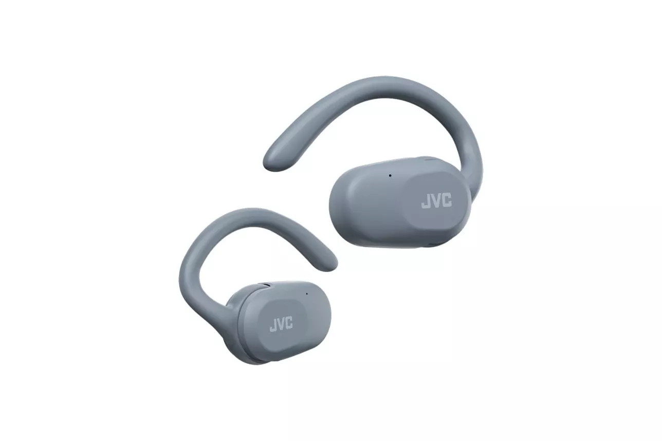 Auriculares JVC inalámbricos bluetooth TWS con micrófono y control de volumen azul