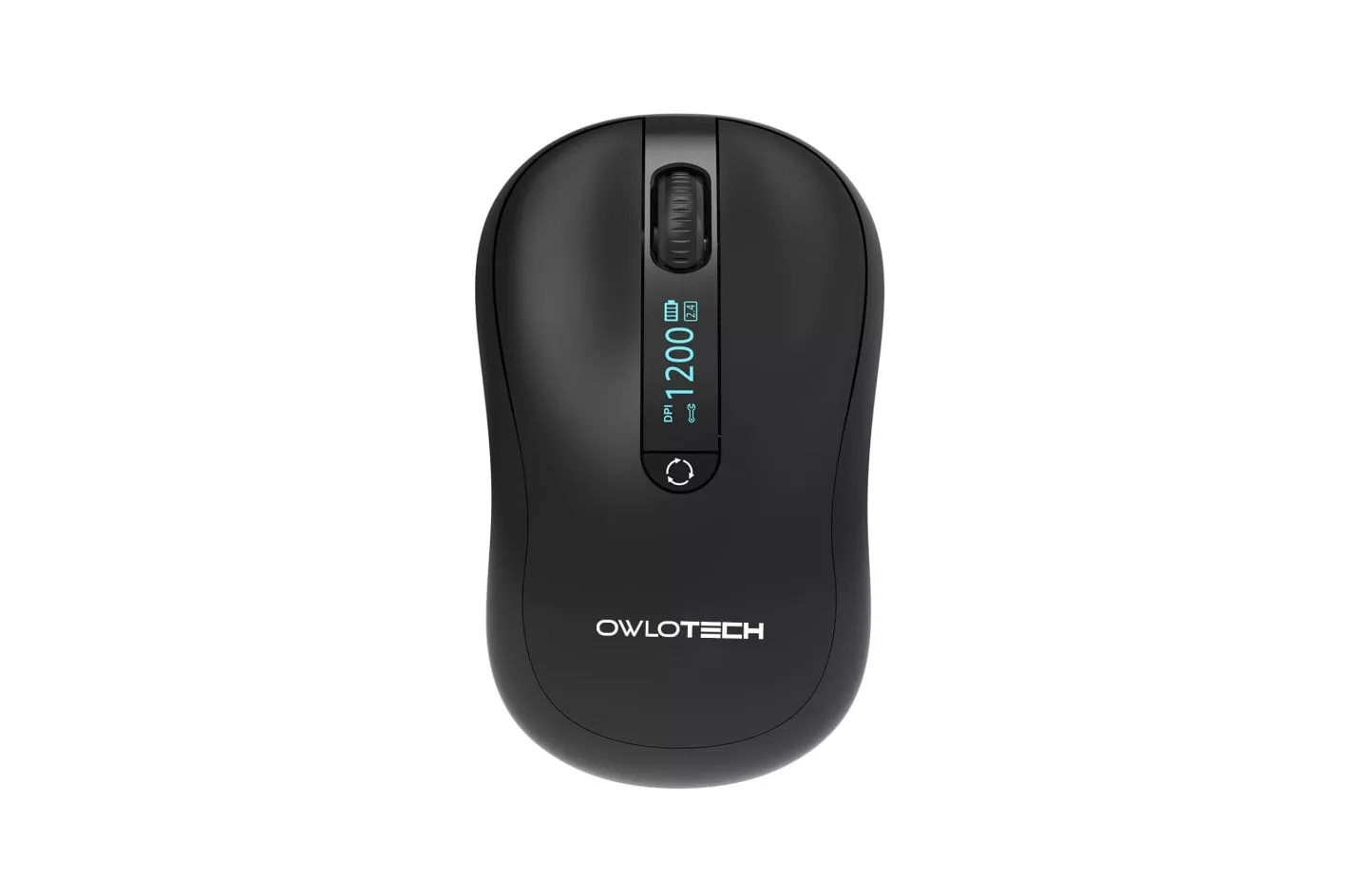 Owlotech M120 Ratón con Display Negro Negro