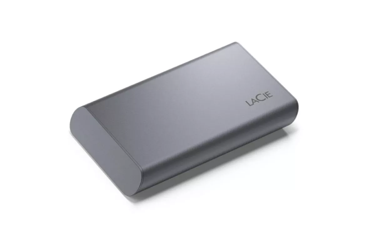 SSD externo LaCie Mobile SSD Secure 2TB NVMe Thunderbolt USB-C 1050MB/s Gris