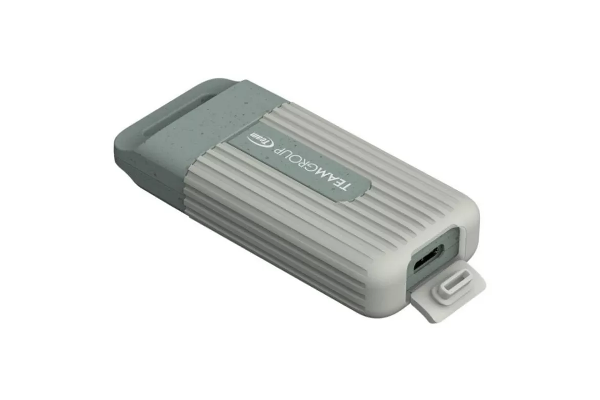 SSD Externo Team Group TPSEG4004T0C102 4TB USB-C 1000MB/s IP54 Gris Turquesa