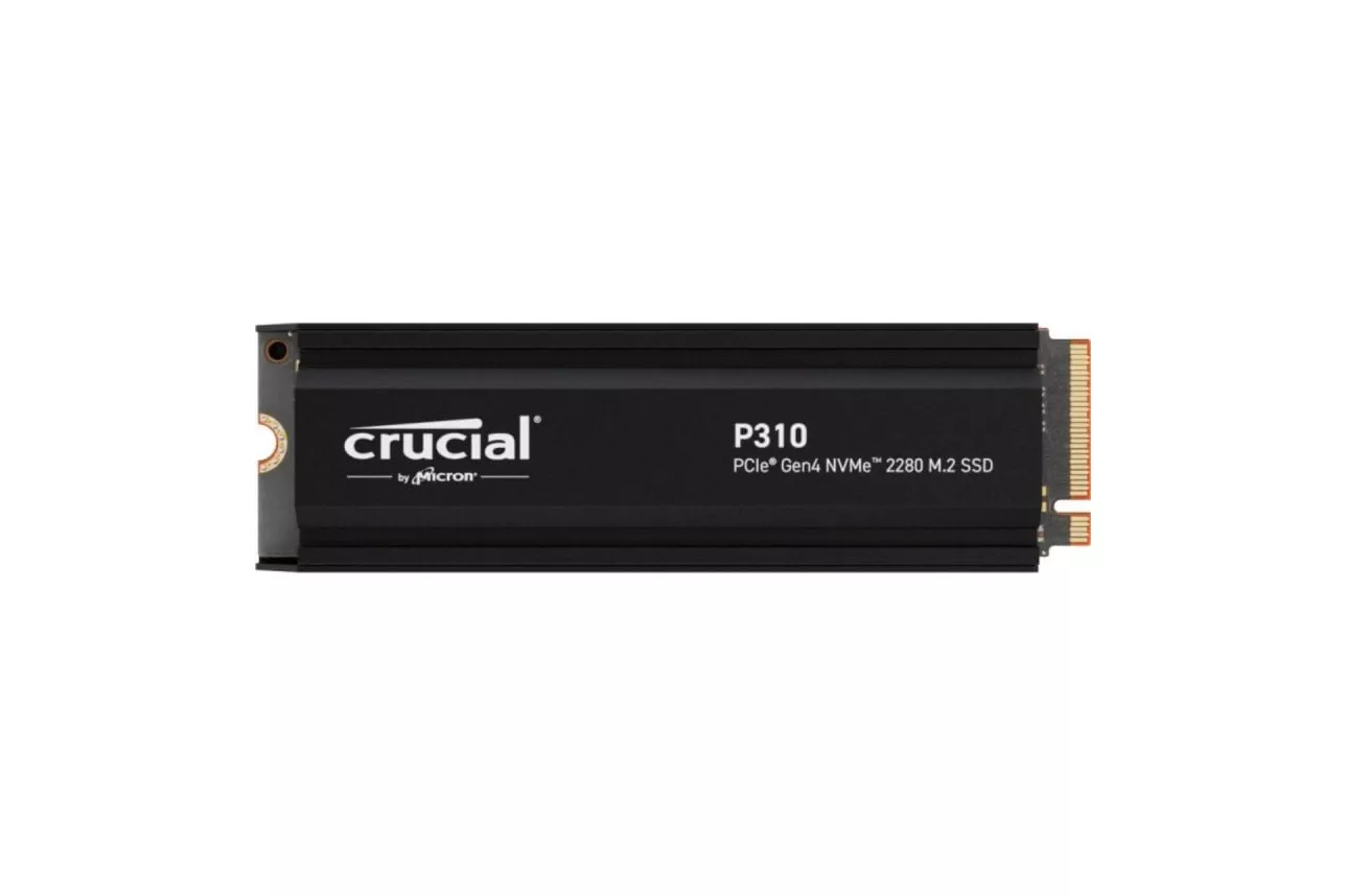 SSD Crucial P310 2TB M.2 PCIe Gen4 NVMe 7100MB/s Disipador Térmico