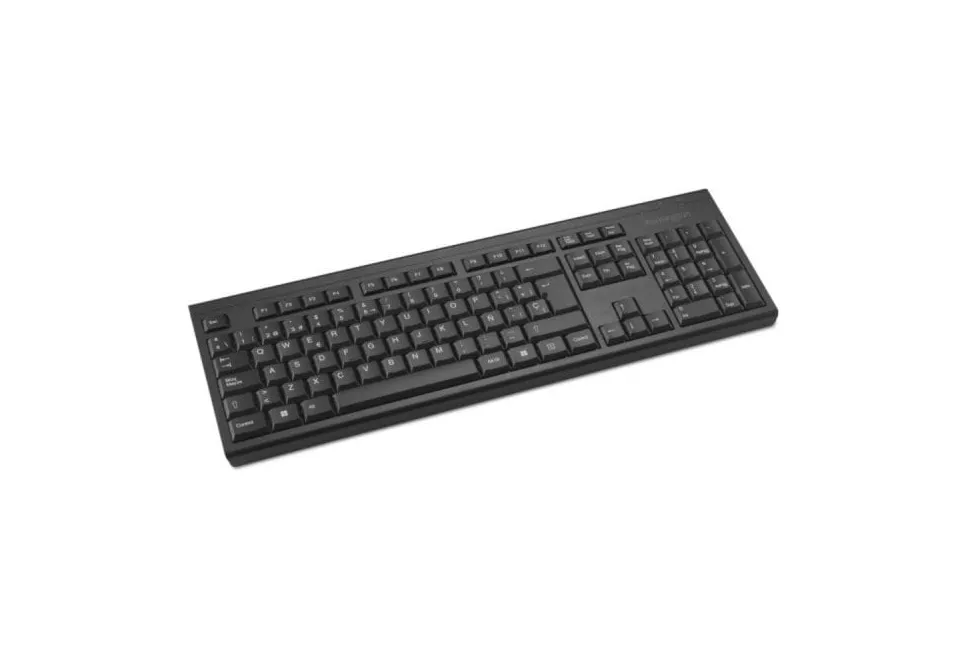 Teclado inalámbrico Kensington KB150 EQ Negro QWERTY Español resistente a derrames y cifrado AES