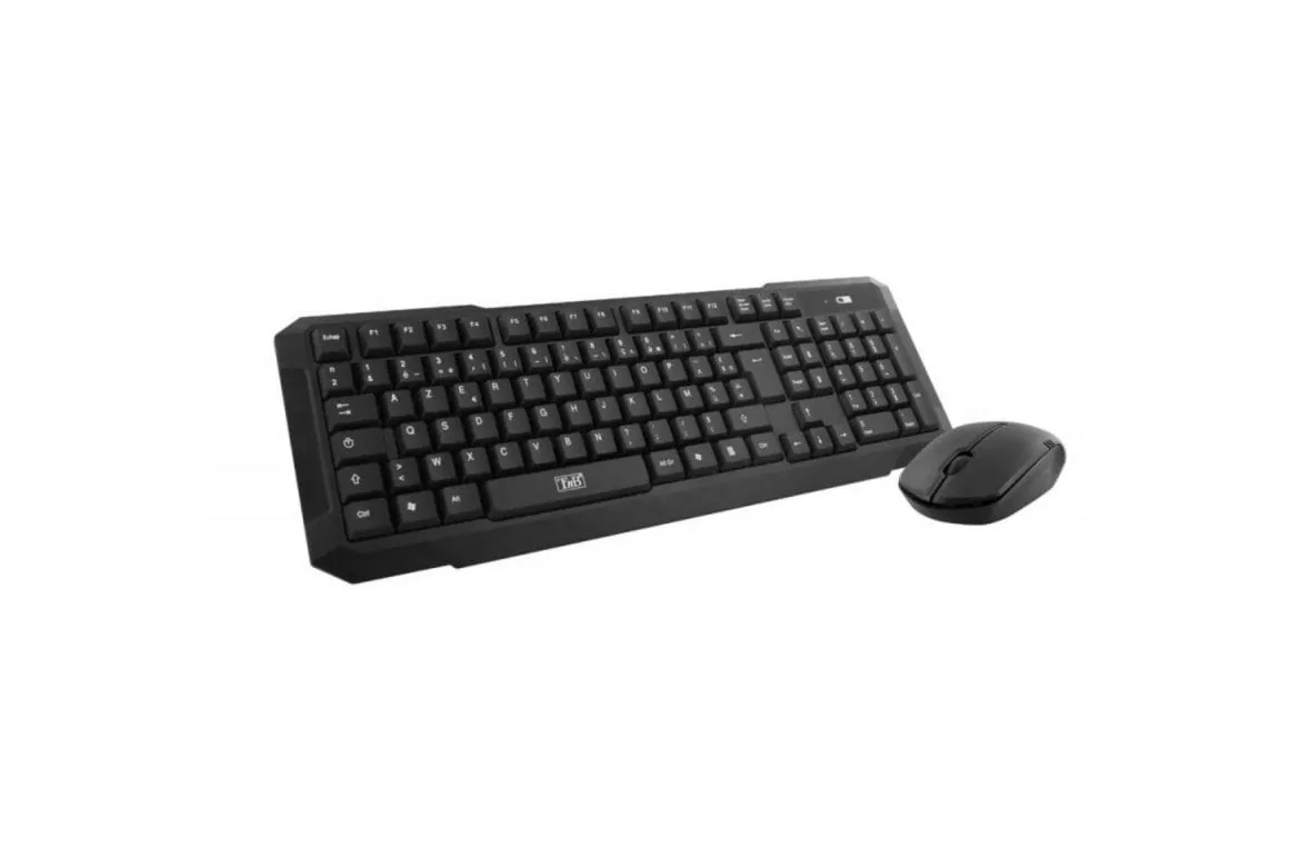 Teclado mecánico inalámbrico T'nB KBSCFIRSTES QWERTY completo con ratón óptico 1000 DPI Negro
