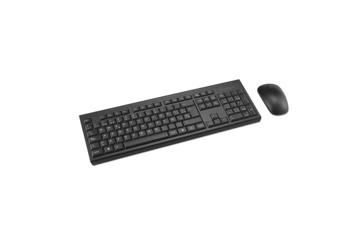 Teclado y Ratón Inalámbricos Kensington KM150 EQ Negro 63% Plástico Reciclado ISO Español