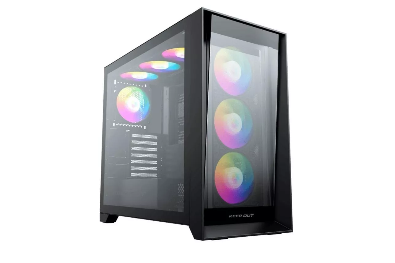 Caja PC Gaming Keep Out XC-911PROXL+ Cristal Templado ARGB E-ATX/ATX/Micro-ATX/ITX Negra